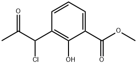 Methyl 3-(1-chloro-2-oxopropyl)-2-hydroxybenzoate Structure