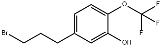 5-(3-Bromopropyl)-2-(trifluoromethoxy)phenol Structure