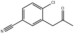 4-Chloro-3-(2-oxopropyl)benzonitrile,1804088-83-2,结构式