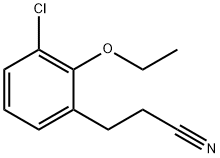 3-Chloro-2-ethoxyphenylpropanenitrile,1804089-51-7,结构式