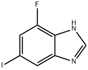 1H-Benzimidazole, 7-fluoro-5-iodo- Structure