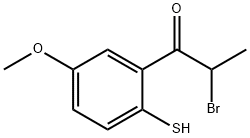 2-(2-Bromopropanoyl)-4-methoxythiophenol,1804096-52-3,结构式