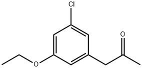 1-(3-Chloro-5-ethoxyphenyl)propan-2-one 化学構造式