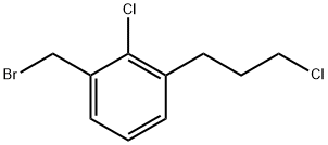 2-Chloro-3-(3-chloropropyl)benzylbromide Structure