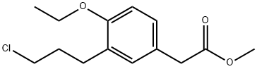 Methyl 3-(3-chloropropyl)-4-ethoxyphenylacetate Structure