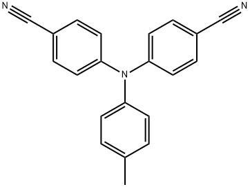 Benzonitrile, 4,4'-[(4-methylphenyl)imino]bis- Structure