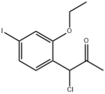 1-Chloro-1-(2-ethoxy-4-iodophenyl)propan-2-one Struktur