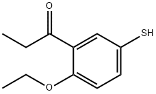 1-(2-Ethoxy-5-mercaptophenyl)propan-1-one 结构式