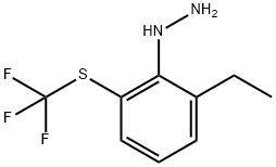 1-(2-Ethyl-6-(trifluoromethylthio)phenyl)hydrazine Structure