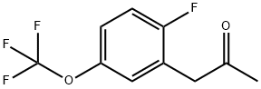 1-(2-Fluoro-5-(trifluoromethoxy)phenyl)propan-2-one Struktur