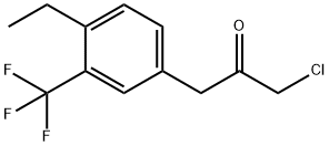 1-Chloro-3-(4-ethyl-3-(trifluoromethyl)phenyl)propan-2-one|