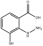 2-Hydrazinyl-3-mercaptobenzoic acid,1804194-21-5,结构式