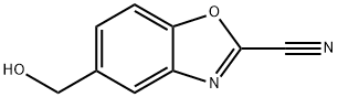 5-(Hydroxymethyl)benzo[d]oxazole-2-carbonitrile Struktur