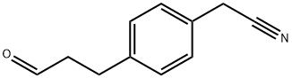 (4-(Cyanomethyl)phenyl)propanal Structure