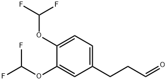 (3,4-Bis(difluoromethoxy)phenyl)propanal Structure