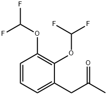 1-(2,3-Bis(difluoromethoxy)phenyl)propan-2-one,1804211-89-9,结构式