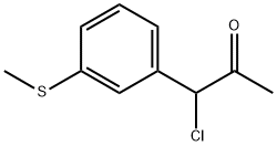 1-Chloro-1-(3-(methylthio)phenyl)propan-2-one Structure