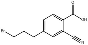4-(3-Bromopropyl)-2-cyanobenzoic acid,1804219-85-9,结构式