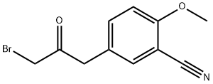 1804223-00-4 5-(3-Bromo-2-oxopropyl)-2-methoxybenzonitrile