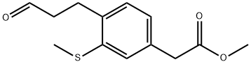 Methyl 3-(methylthio)-4-(3-oxopropyl)phenylacetate,1804238-44-5,结构式