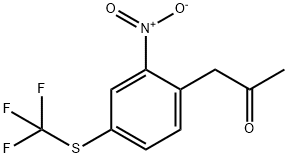 1-(2-Nitro-4-(trifluoromethylthio)phenyl)propan-2-one Structure