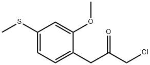 2-(3-Chloro-2-oxopropyl)-5-(methylthio)anisole 结构式