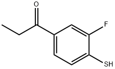 1-(3-Fluoro-4-mercaptophenyl)propan-1-one Struktur