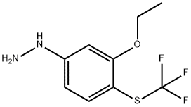 1-(3-Ethoxy-4-(trifluoromethylthio)phenyl)hydrazine Structure