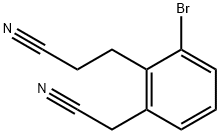 3-Bromo-2-(2-cyanoethyl)phenylacetonitrile Structure