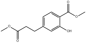 Methyl 2-hydroxy-4-(3-methoxy-3-oxopropyl)benzoate Struktur