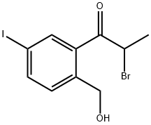 2-(2-Bromopropanoyl)-4-iodobenzylalcohol 结构式