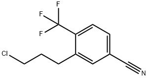3-(3-Chloropropyl)-4-(trifluoromethyl)benzonitrile,1804264-31-0,结构式