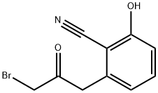 2-(3-Bromo-2-oxopropyl)-6-hydroxybenzonitrile,1804275-72-6,结构式