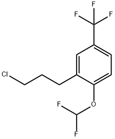 3-(3-Chloropropyl)-4-(difluoromethoxy)benzotrifluoride 结构式