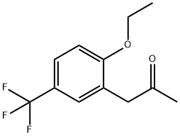 1-(2-Ethoxy-5-(trifluoromethyl)phenyl)propan-2-one Struktur