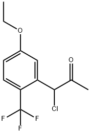 1-Chloro-1-(5-ethoxy-2-(trifluoromethyl)phenyl)propan-2-one Structure