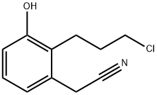 2-(3-Chloropropyl)-3-hydroxyphenylacetonitrile Struktur