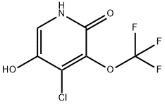 4-Chloro-2,5-dihydroxy-3-(trifluoromethoxy)pyridine Struktur