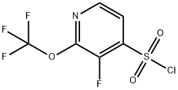 3-Fluoro-2-(trifluoromethoxy)pyridine-4-sulfonyl chloride Structure