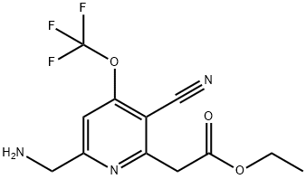 1804324-52-4 Ethyl 6-(aminomethyl)-3-cyano-4-(trifluoromethoxy)pyridine-2-acetate