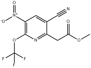 Methyl 3-cyano-5-nitro-6-(trifluoromethoxy)pyridine-2-acetate,1804342-58-2,结构式