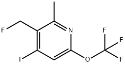 3-(Fluoromethyl)-4-iodo-2-methyl-6-(trifluoromethoxy)pyridine,1804348-70-6,结构式