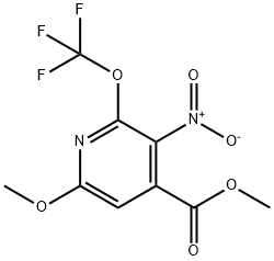 Methyl 6-methoxy-3-nitro-2-(trifluoromethoxy)pyridine-4-carboxylate Structure