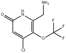 2-(Aminomethyl)-4-chloro-6-hydroxy-3-(trifluoromethoxy)pyridine Structure