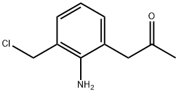 1-(2-氨基-3-(氯甲基)苯基)丙-2-酮 结构式