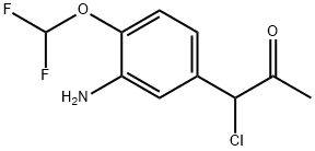 1-(3-Amino-4-(difluoromethoxy)phenyl)-1-chloropropan-2-one Structure