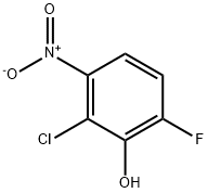 2-Chloro-6-fluoro-3-nitrophenol 化学構造式