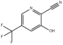 2-Pyridinecarbonitrile, 3-hydroxy-5-(trifluoromethyl)- Struktur