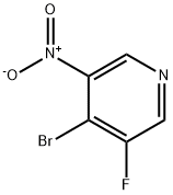 Pyridine, 4-bromo-3-fluoro-5-nitro-,1804407-56-4,结构式