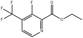 2-Pyridinecarboxylic acid, 3-fluoro-4-(trifluoromethyl)-, ethyl ester Struktur
